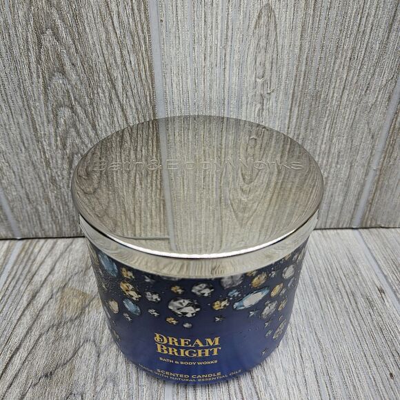 Bath & Body Works DREAM BRIGHT Scented Candle 3 Wick 14.5 oz Fruit Floral NEW - Picture 2 of 7